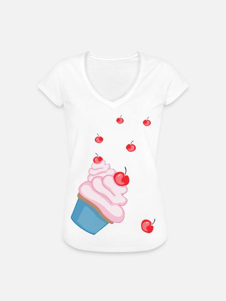 muffin - Women's Vintage T-Shirt - white