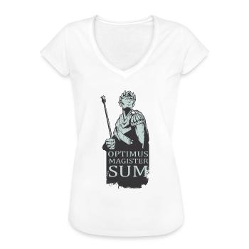 Latein Bester Lehrer Lateinlehrer Caesar - Frauen Vintage T-Shirt - Weiß - Vorne