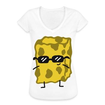 Schwamm Haushalt Lustig - Frauen Vintage T-Shirt - Weiß - Vorne - Danielle (179cm)