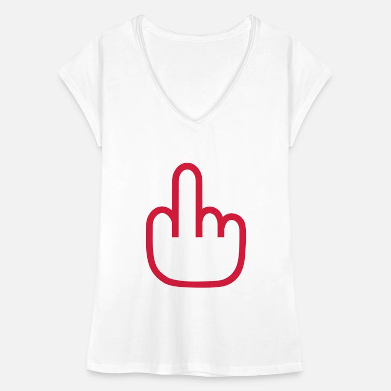Mittelfinger Frauen Vintage T-Shirt