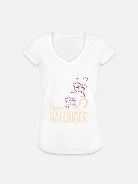 HAFLINGER - mein - Frauen Vintage T-Shirt - Weiß