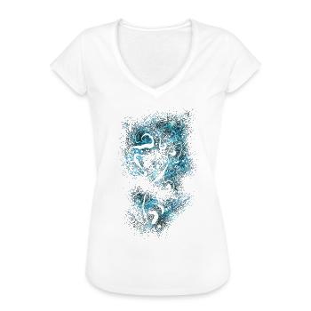 Mystik Maori Tribal - Frauen Vintage T-Shirt - Weiß - Vorne