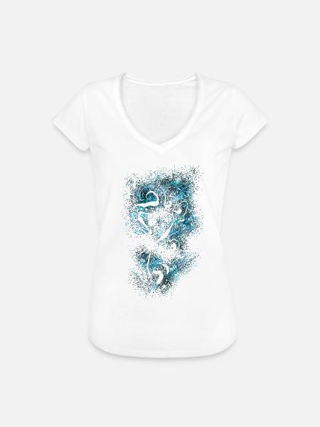 Mystik Maori Tribal - Frauen Vintage T-Shirt - Weiß