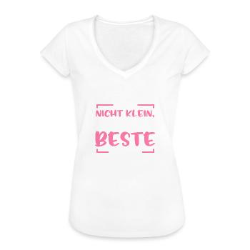 nicht klein, ich bin nur auf das Beste reduziert - Frauen Vintage T-Shirt - Weiß - Vorne