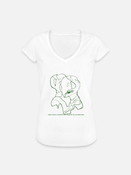 verschmolzene Liebende - Frauen Vintage T-Shirt - Weiß