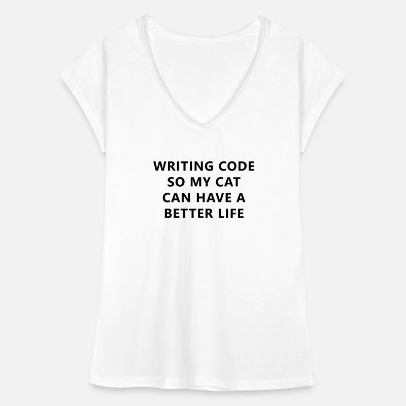 Programmer Ecrire Code Pour chien T-shirt vintage Femme