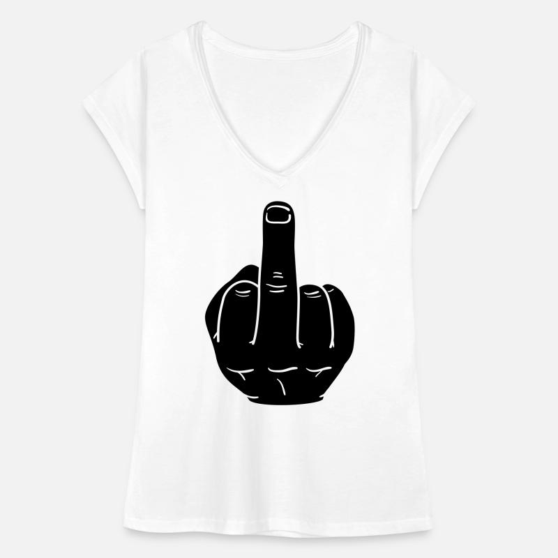 middle finger Women's Vintage T-Shirt