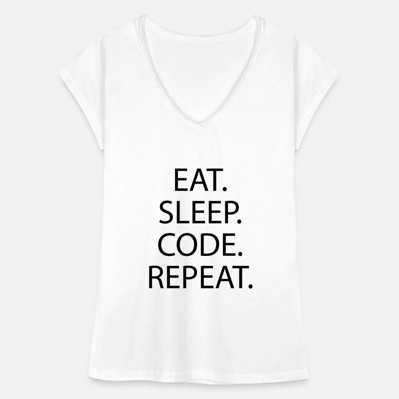 EAT SLEEP CODE REPEAT Frauen Vintage T-Shirt