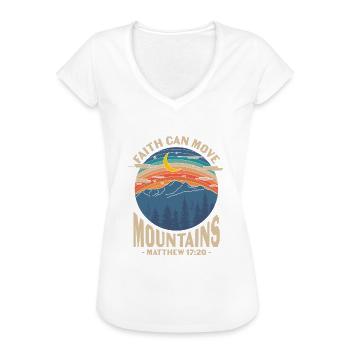 Christliche Sprüche - Frauen Vintage T-Shirt - Weiß - Vorne