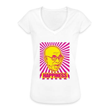 Dalai Blade Glück - Frauen Vintage T-Shirt - Weiß - Vorne