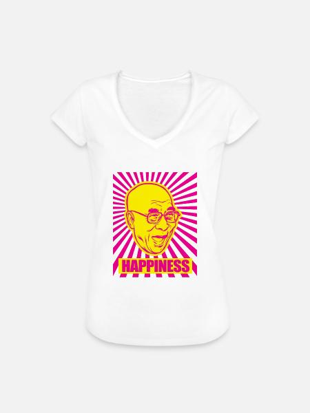 Dalai Blade Glück - Frauen Vintage T-Shirt - Weiß