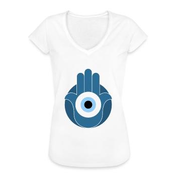 Nazar - T-shirt vintage Femme - blanc - Devant - Danielle (179cm)