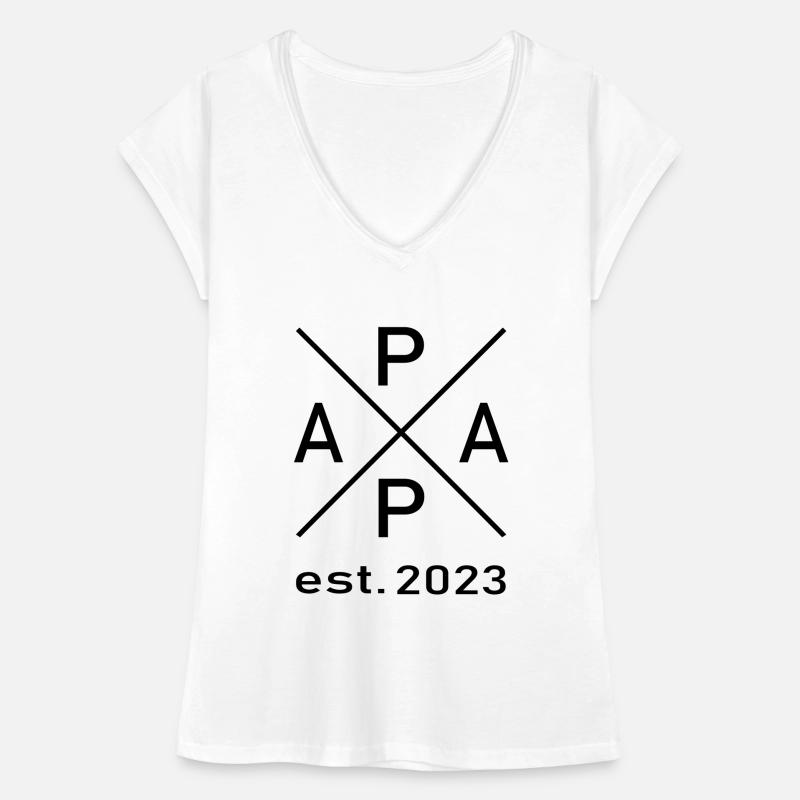 Papa est. 2023 Frauen Vintage T-Shirt
