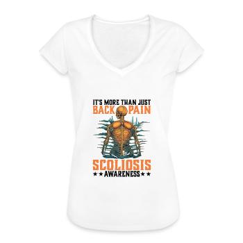 It's More Than Just Back Pain 11 - Women's Vintage T-Shirt - white - Front - Danielle (179cm)