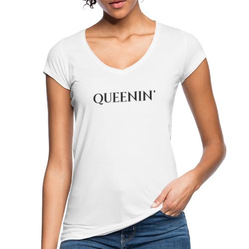 QUEENIN - Vrouwen Vintage T-shirt