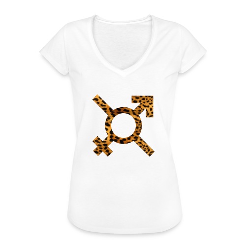 logo annsom leopard - T-shirt vintage Femme