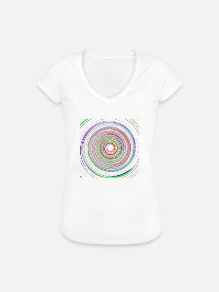 Psychedelische Spirale - Frauen Vintage T-Shirt - Weiß