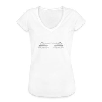 Bis einer heult - Frauen Vintage T-Shirt - Weiß - Vorne