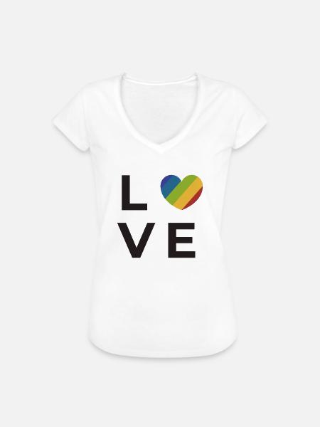 Gay Pride - Frauen Vintage T-Shirt - Weiß