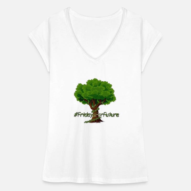 Vendredis pour Future Tree Design; le climat; Conception d'arbres T-shirt vintage Femme
