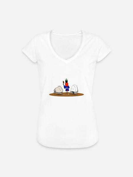 Sumo Kampf - Frauen Vintage T-Shirt - Weiß