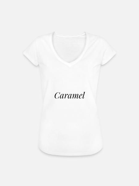Caramel - Frauen Vintage T-Shirt - Weiß