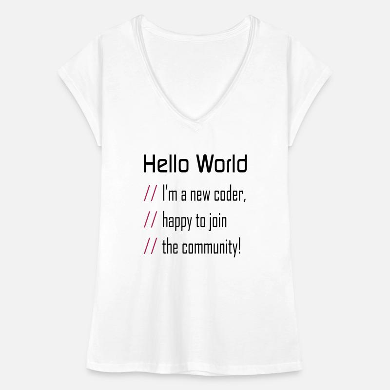 Hello World, 'my new coder Women's Vintage T-Shirt