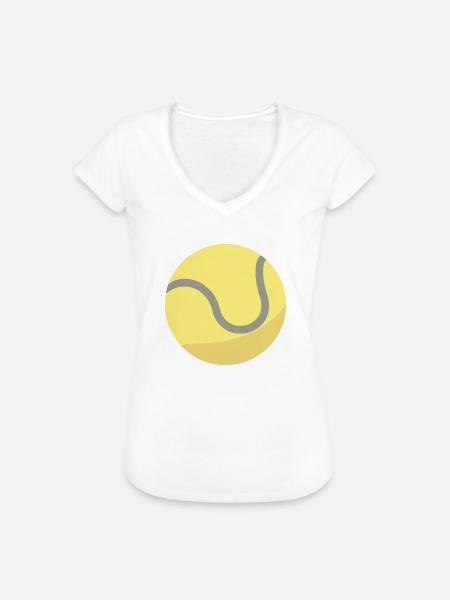 Tennis Ball - Frauen Vintage T-Shirt - Weiß