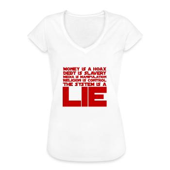 Religion ist Kontrolle - Frauen Vintage T-Shirt - Weiß - Vorne