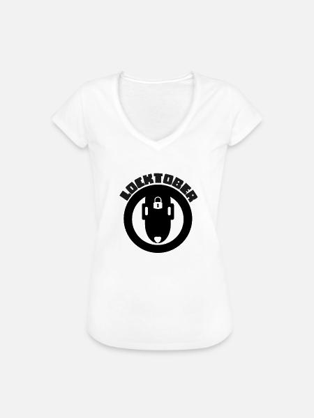 Locktober- Design - Frauen Vintage T-Shirt - Weiß
