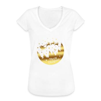 Frohe Weihnachten Weihnachten Weihnachten Urlaub Winter Santa Nordic - Frauen Vintage T-Shirt - Weiß - Vorne