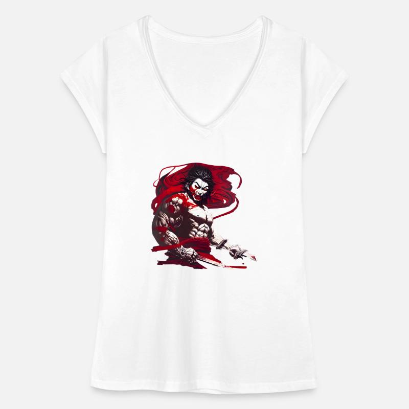 Samurai Warrior Frauen Vintage T-Shirt