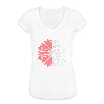 you can be kind - Frauen Vintage T-Shirt - Weiß - Vorne