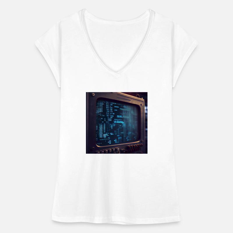 Code on a PC Screen Women's Vintage T-Shirt
