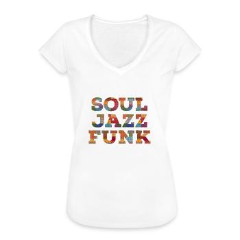 Soul Jazz Funk musik - Frauen Vintage T-Shirt - Weiß - Vorne