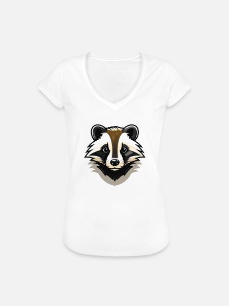 Frechdachs - ein frecher Dachs - Frauen Vintage T-Shirt - Weiß