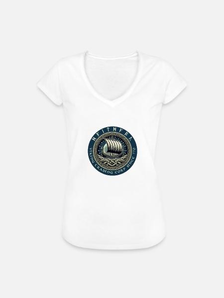 Haithabu Viking Trading - Frauen Vintage T-Shirt - Weiß