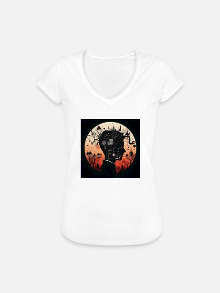 Kafka - Frauen Vintage T-Shirt - Weiß