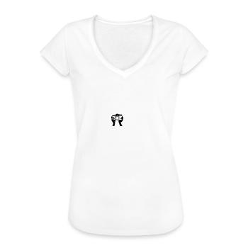 Herzschlag Foto - Frauen Vintage T-Shirt - Weiß - Vorne