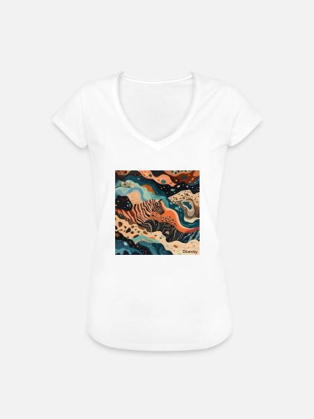 Diversity - Frauen Vintage T-Shirt - Weiß