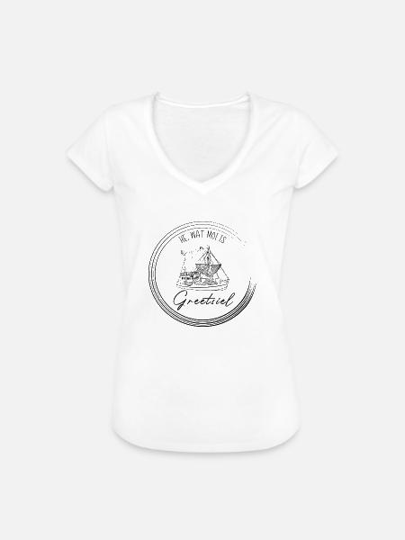 Wat moi is Greetsiel - Frauen Vintage T-Shirt - Weiß