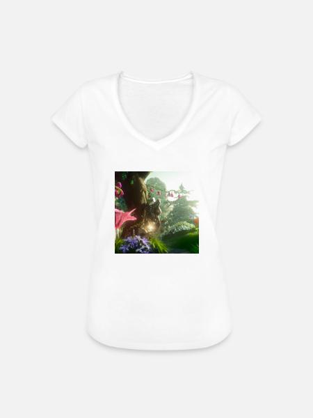 Magischer Wald - Frauen Vintage T-Shirt - Weiß