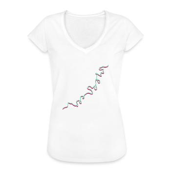 Moselumriss 3D - Frauen Vintage T-Shirt - Weiß - Vorne