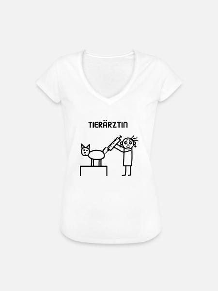 Tierärztin - Frauen Vintage T-Shirt - Weiß