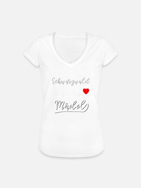 Schwarzwald Mädel ♥ - Frauen Vintage T-Shirt - Weiß