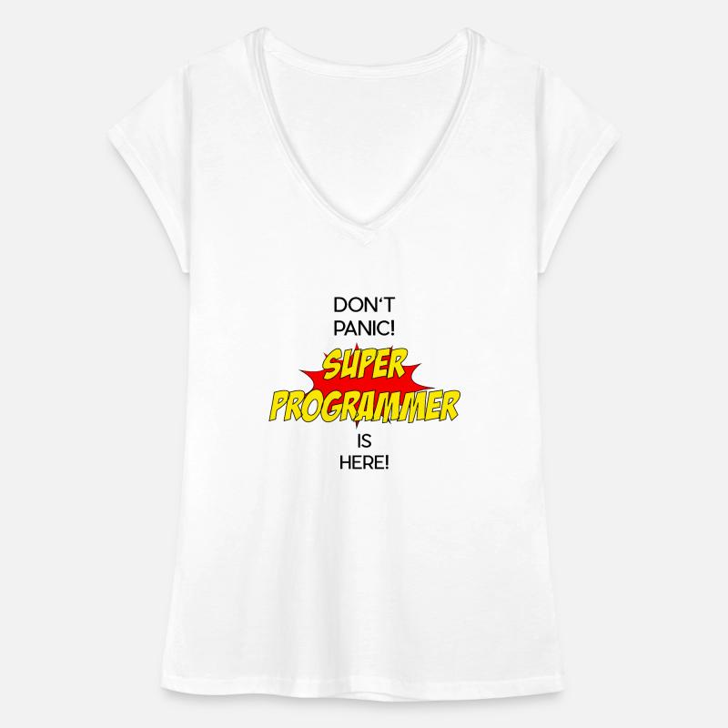 Super Programmer / Super Programmierer Frauen Vintage T-Shirt