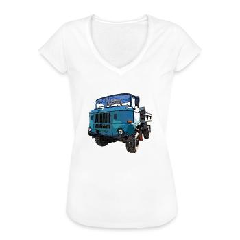 W50 Allrad Kipper mit Ballonreifen - Frauen Vintage T-Shirt - Weiß - Vorne