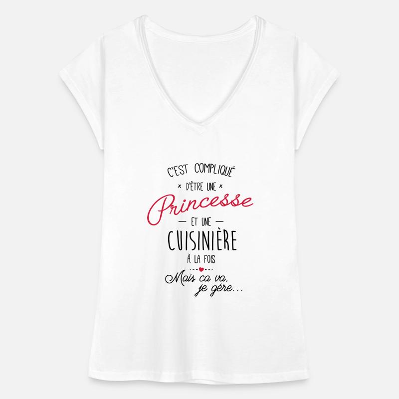 Princesse et cuisinière T-shirt vintage Femme
