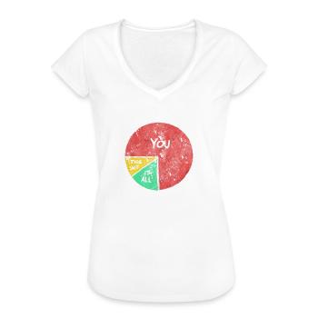 Fuck you, fuck it all, fuck this shit - Frauen Vintage T-Shirt - Weiß - Vorne