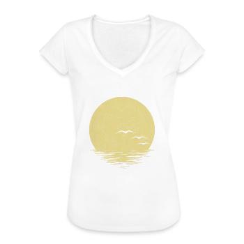 Sonnenuntergang - Frauen Vintage T-Shirt - Weiß - Vorne